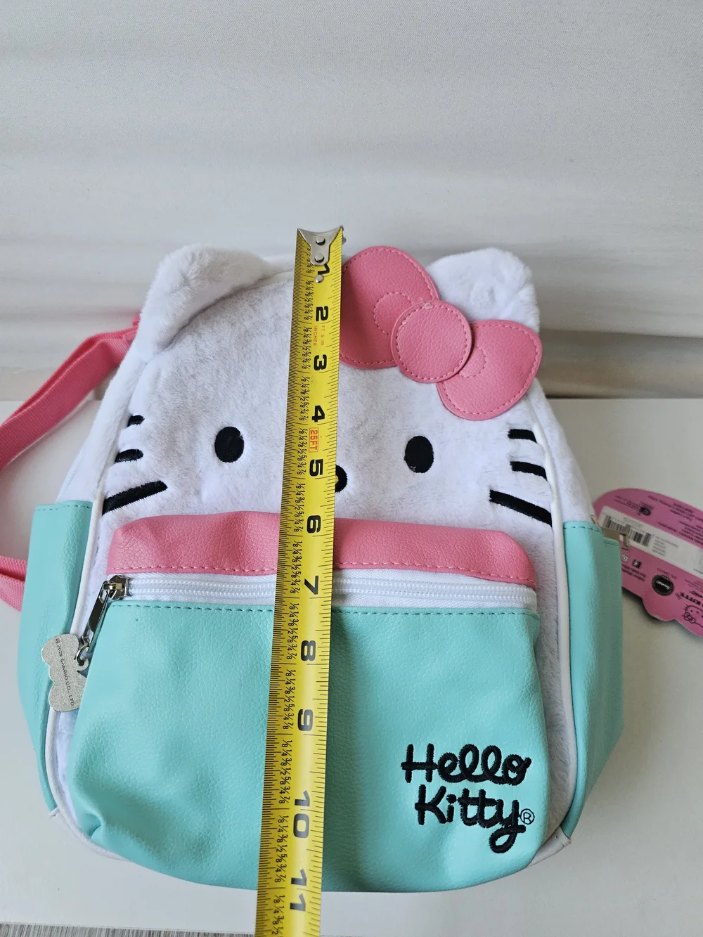 Sanrio Hello Kitty Plush Mini Backpack Teal Pink NWT